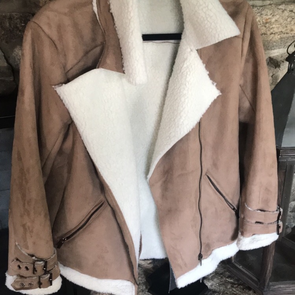 Vici faux suede coat